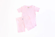 Two Piece Shorts and Tee Jammies - Pink Peony 4T