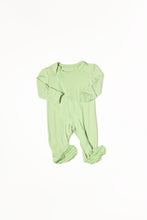 Load image into Gallery viewer, Footed Onesie - Green Sage 3M