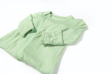 Load image into Gallery viewer, Footed Onesie - Green Sage 12M