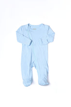 Load image into Gallery viewer, Footed Onesie - Blue Sky 9M