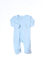 Load image into Gallery viewer, Footed Onesie - Blue Sky 12M