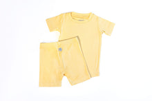 Load image into Gallery viewer, Two Piece Shorts and Tee Jammies - Yellow Sunshine 2T
