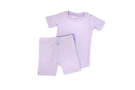 Two Piece Shorts and Tee Jammies - Purple Lavender 3T