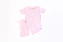 Load image into Gallery viewer, Two Piece Shorts and Tee Jammies - Pink Peony 2T
