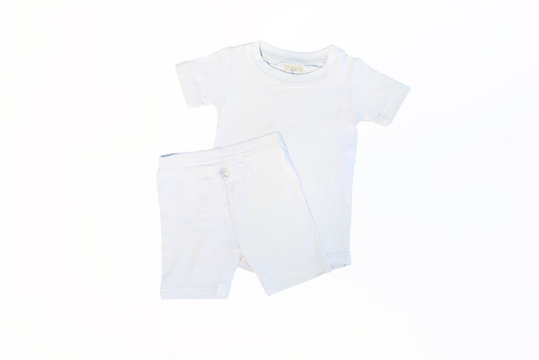 Two Piece Shorts and Tee Jammies - Grey Haze 2T