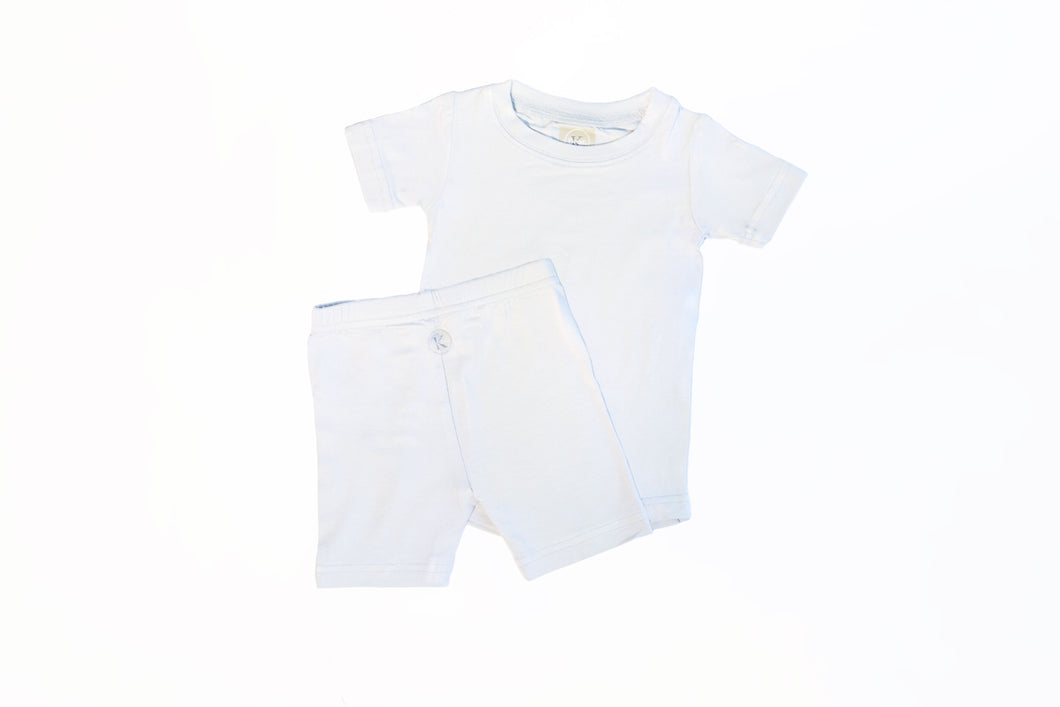 Two Piece Shorts and Tee Jammies - Grey Haze 3T